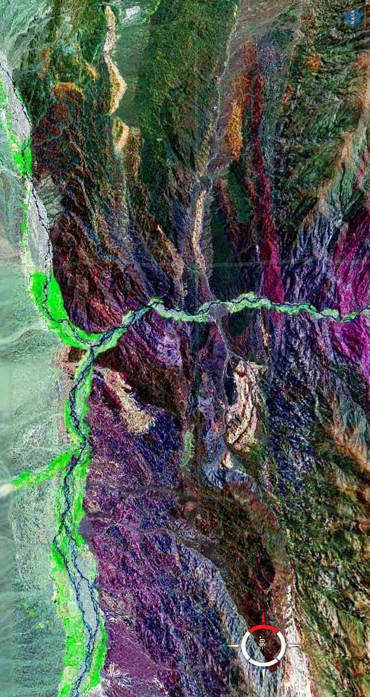 DETALLE PRECORDILLERA CENTRAL RIO SAN JUAN (PACHACO-CALINGASTA)